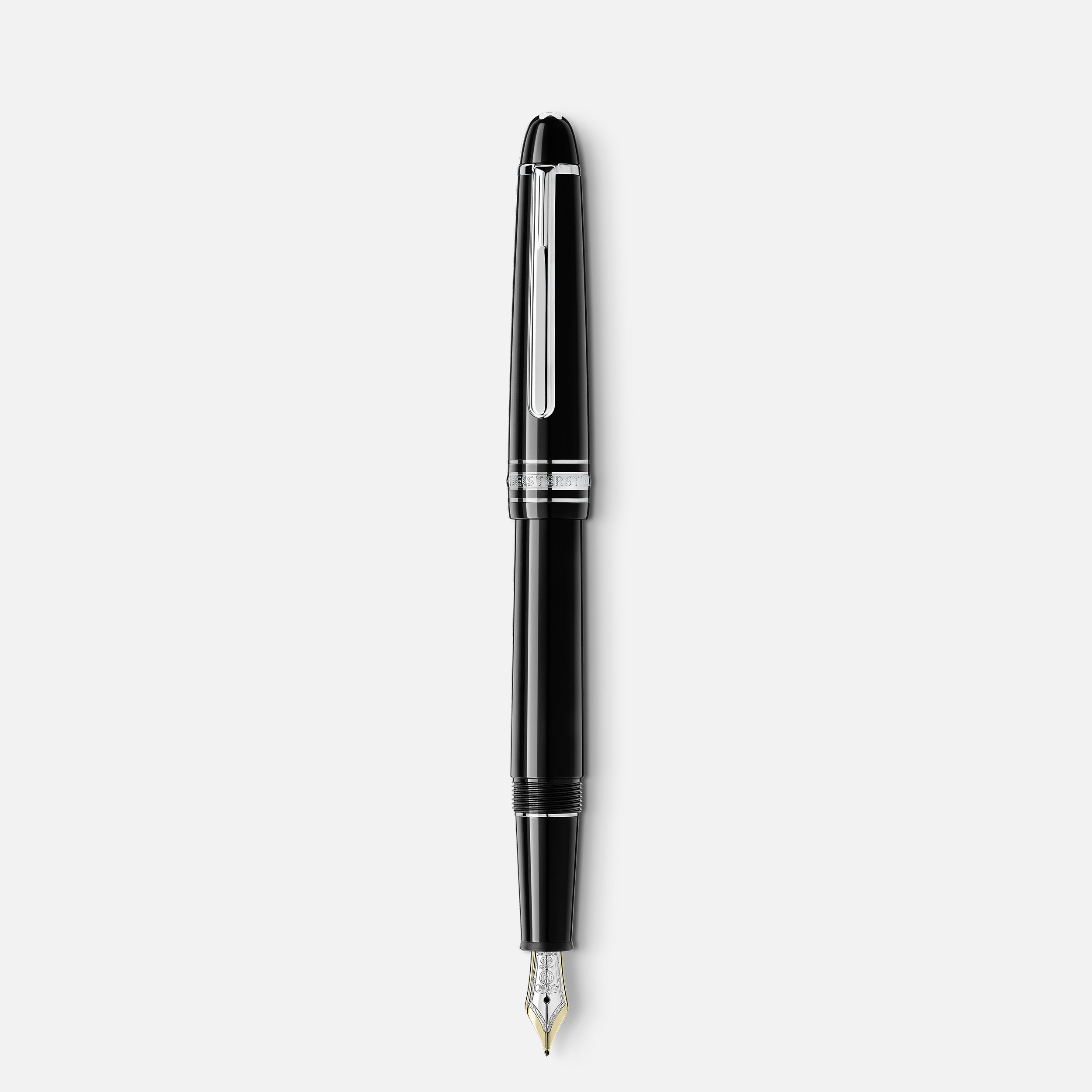 Penna a sfera Montblanc Meisterstück Glacier Classique bianca 129401