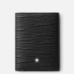 Questa immagine rappresenta un portafoglio mini 4 scomparti di colore nero