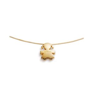 LE BEBÈ I Tesorini Girocollo Sagoma Bimba Oro Giallo 18 kt  LBB919