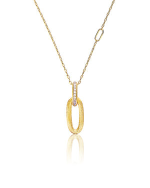 NANIS Collana "Libera" con Pendente in Oro e Diamanti CS3-602