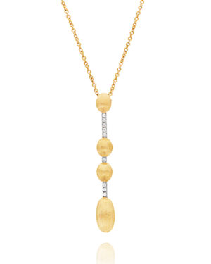 NANIS Collana "Dancing Elite" Con Ciondolo contemporaneo Oro e Diamanti CS3-589