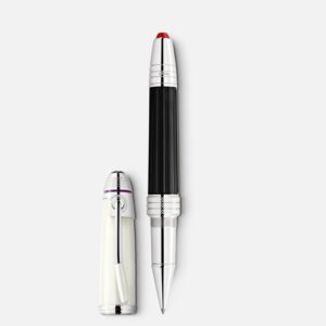 Questa è l'immagine frontale del roller di montblanc in edizione speciale dedicato a jimi hendrix