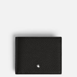 Questa è l'immagine frontale del portafoglio grain di montblanc con 4 scomparti e il portamonete
