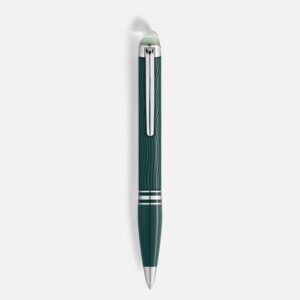 Questa è l'immagine della penna a sfera di montblanc polar green in resina pregiata