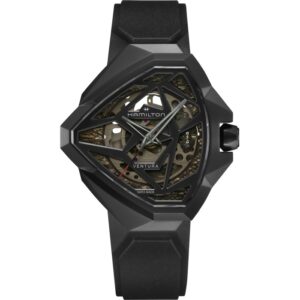Questa è l'immagine frontale dell'orologio hamilton ventura edge skeleton