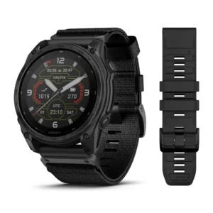 Questa è l'immagine frontale dell'orologio garmin tactix 8 51 mm elite solar sapphire