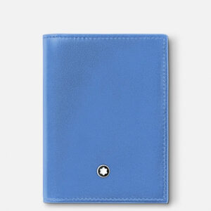MONTBLANC Meisterstück Porta carte  4 scomparti Dusty Blue 198322