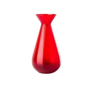 QUESTA è L'IMMAGINE FRONTALE DEL VASO GEMME RIGADIN, COLORAZIONE ROSSO