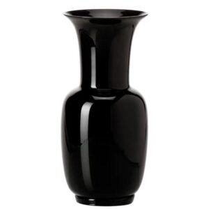 QUESTA è L'IMMAGINE FRONTALE DEL VASO OPALINO DI MONTBLANC NELLA COLORAZIONE NERO CON ALTEZZA 36 CM