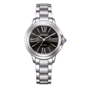 QUESTA è L'IMMAGINE FRONTALE DELL'OROLOGIO CITIZEN LADY CECI CON QUADRANTE MM 32, DI COLORE NERO