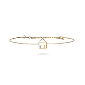 Bracciale Filodamore Essenziale Casetta in Oro 9kt, TAGLIA SMALL