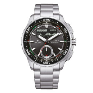 quest e l immagine dell orologio citizen promaster wave specifico per regate e sport acquatici con cassa in acciaio cinturino acciaio e vetro zaffiro