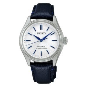 Questa è l'immagine frontale dell'orologio seiko presage classic in edizione limitata per il 145 anniversario