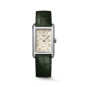 questa e l immagine del nuovo orologio dolcevita avorio con numeri dorati e cint in cocco verde