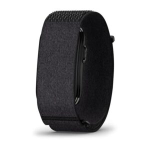 Questa è l'immagine frontale della smart band cirqa nella colorazione nera di garmin misura s-m