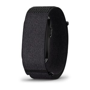 Questa è l'immagine frontale della smart band cirqa nella colorazione nera di garmin