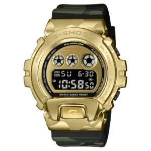 CASIO G-SHOCK Bold Camo Lunetta acciaio Dorato GM-6900CMG-3ER