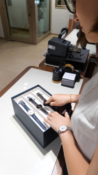 Esposizione orologi da Paschetta