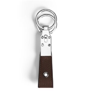 Questa è l'immagine frontale del portachiavi MONTBLANC in pelle sartorial nella colorazione Ebano