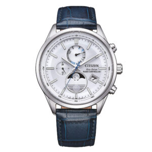 Questa è l'immagine frontale dell'orologio CITIZEN Tsuki-Yomi Moon Phase nella colorazione Argento