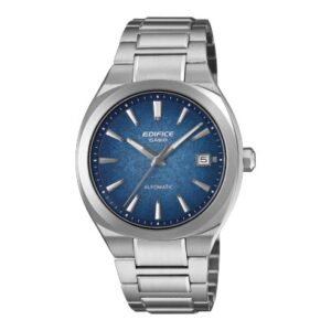 Questa è l'immagine frontale del nuovo modello edifice automatico di casio con quadrante blu sfumato