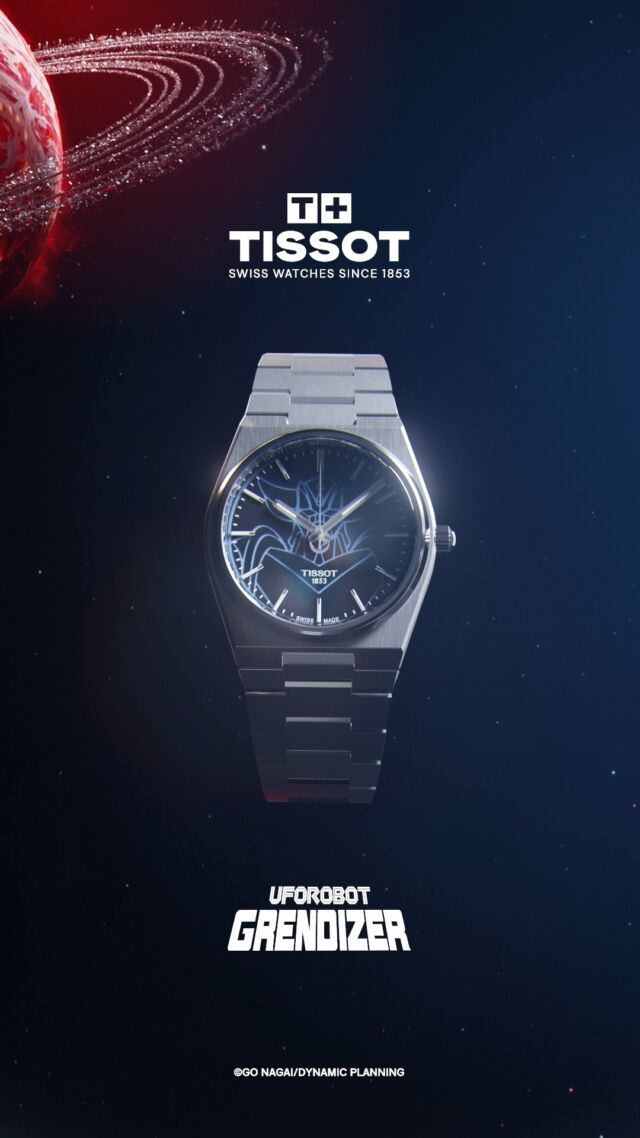 Tissot x UFO Robot Grendizer. Un universo, due icone. 
Lasciatevi conquistare dal nuovo PRX: un segnatempo in edizione speciale con cassa in acciaio da 40 mm e quadrante con busto in Super-LumiNova® di Grendizer, il super robot anime giapponese.

©GO NAGAI/PIANIFICAZIONE DINAMICA.