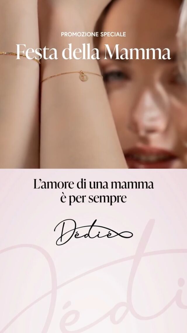 Ogni legame ha una storia unica. Per la Festa della Mamma, racconta la tua con un charm Dédié: un simbolo elegante e un gesto che resta nel tempo.

👉 Acquista un bracciale veneziana Dédié (spessore medio) e personalizzalo con il 50% di sconto su tutti i charm: www.dediegioielli.it/prodotto/bracciale-veneziana-18kt/

Un regalo che diventa un simbolo eterno, per un legame che non svanisce mai.
#gioielleriapaschetta  #MyDedie #festadellamamma